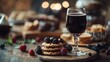 © Mulyadi Lim - Delicious Blackberry Cookies and Dark Red Wine Delight