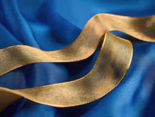 Poster - Gold Ribbon Close Up