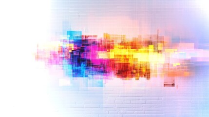 Poster - Vibrant abstract patterns create dynamic visual effects using advanced AI techniques in 4K quality
