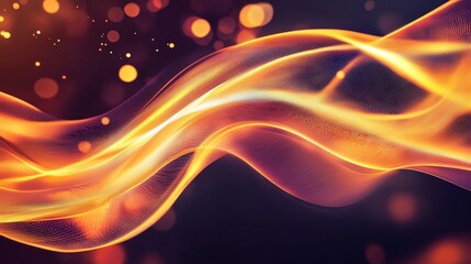 Poster - Bright Streams Flowing Like Rivers of Light in Abstract Composition