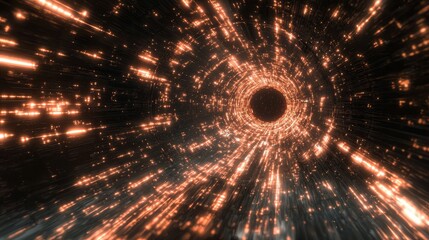 Poster - Captivating Light Trails Creating Tunnel Effect for Abstract Background