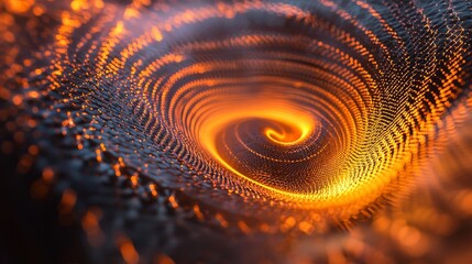 Poster - Energizing Spirals of Light Creating Vortex in Vibrant Patterns