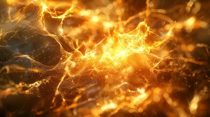 Poster - Flowing Tendrils of Light Weaved into a Dynamic and Vibrant Fabric