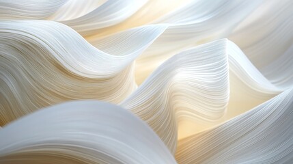 Poster - Graceful Intertwined Layers of Textural Light in Soft Tones