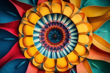Poster - vibrant colors and intricate patterns