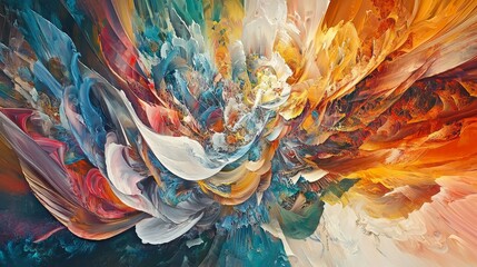 Poster - Spectacular Bursts of Colors and Structures in Abstract Artful Design