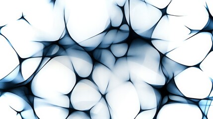Fototapete - Abstract neural network illustration showcasing intricate patterns and textures in blue and white