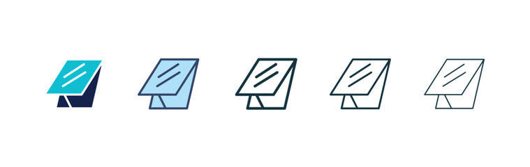 Wall Mural - roof window icons vectors for apps and web.