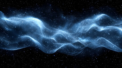 Wall Mural - Glowing cosmic wave, space background, energy, abstract art