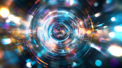 Poster - Dynamic swirling colors create an immersive visual experience in high-resolution format