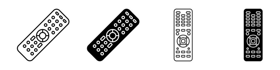 Wall Mural - remote control icons vectors for apps and web.