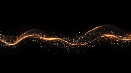Poster - A data transmission concept with moving fiber optic light trails, digital background.