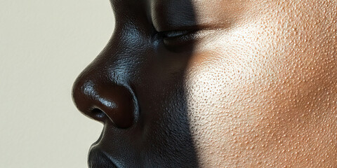 Poster - Profile of Face with Bi-tone Makeup Application