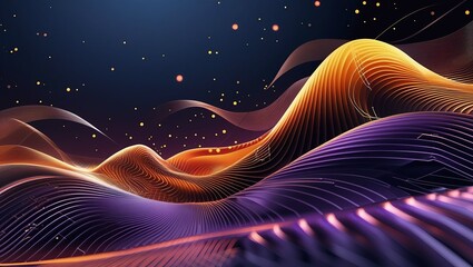 Poster - Fractal energy waves in a glowing cosmic vortex