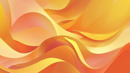 Poster - Abstract orange wave background with gradient and light texture