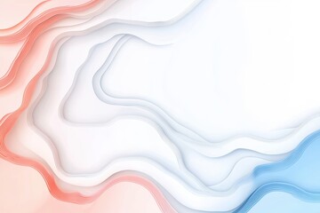 Poster - Modern Fluid Shapes with Pastel Gradients in Dynamic Color Composition