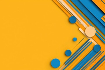 Poster - Abstract Creative Background with Geometric Shapes and Vibrant Color Patterns