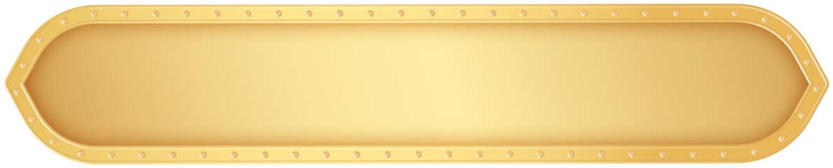 Wall Mural - Gold Nameplate Label Banner