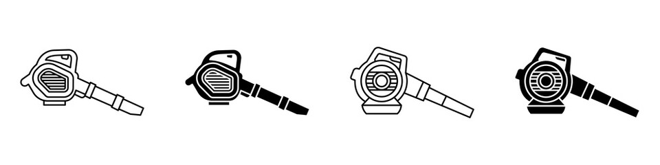 Wall Mural - leaf blower icon vectors for apps and web.