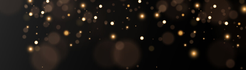 Wall Mural - gold dust. light yellow. bokeh light effect background png. christmas glowing dust background. yello