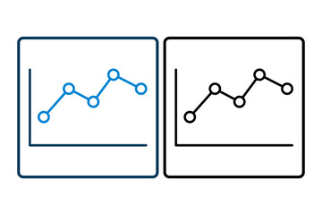 Poster - chart icon vector. Icon related to graph and seo . suitable for web site, app, user interfaces, printable etc. solid icon style. simple vector design editable