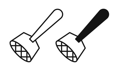 Wall Mural - masher icon vectors for apps and web.