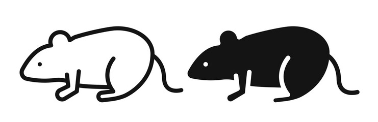 Wall Mural - mouse icon vectors for apps and web.