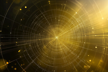 Poster - black abstract technology illustration background