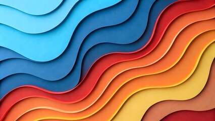 Poster - abstract background with waves