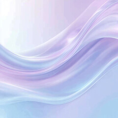 Poster - Abstract Pastel Wave Background Soft Lavender Blue Design Elegant Flowing Texture Smooth Subtle     