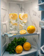 Sticker - orange juice in fridge