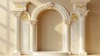 © Ariep - Elegant Marble Archway with Golden Accents: A Luxurious Interior Design