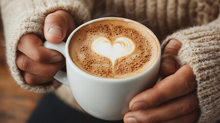 Canvas Print -  barista creating latte art