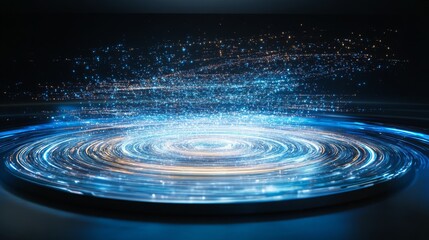 Poster - Dynamic swirling light patterns create mesmerizing optical effects in 4k resolution