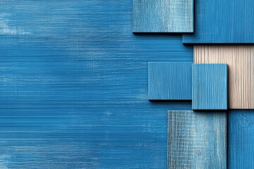 Poster - Blue paint texture background with various shades and patterns for artistic and design use