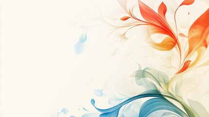 Poster - elegant banner with an abstract design on a white background.
