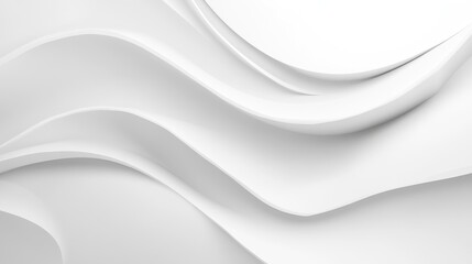 Aufkleber - White background with smooth color transition and stylish curved lines.