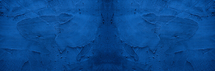 Aufkleber - old wall pattern texture cement blue dark abstract blue color design are light with black gradient b