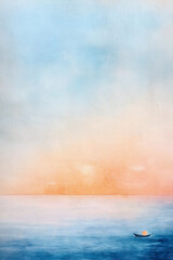 Canvas Print - P An artistic watercolor gradient background