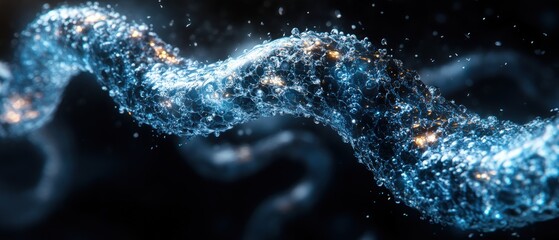 Poster - Close up image of a blue and black object with detailed texture and design elements