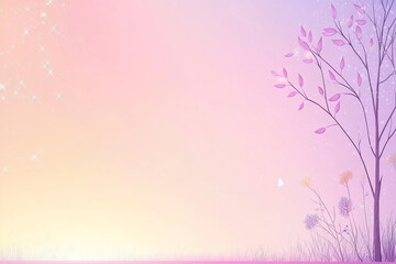 Wall Mural - Pink and purple gradient background simple fl