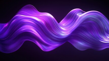 Poster - Abstract wave lines background in gradient colors for digital design and creative projects