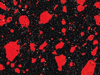 Aufkleber - horror grunge bloody mystery splash fear artistic evil messy murder criminal crime monster death scary textured creepy abstract paint red and black background	
