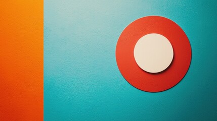 Poster - Vibrant Abstract Composition with Colorful Shapes and Textures