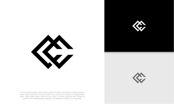 Initials C logo design. Initial Letter Logo.	
