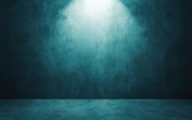 Poster - a textured wall illuminated by a spotlight, showcasing dramatic lighting effects.