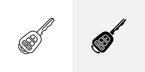 Wall Mural - car key icons vector illustrations for apps and web