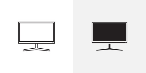 Wall Mural - monitor icons vector illustrations for apps and web