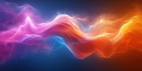 Aufkleber - Abstract colorful smoke background with swirling patterns in hues of blue pink and yellow