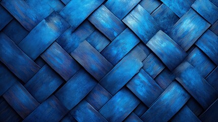 Aufkleber - Blue background with diagonal pattern creating a modern and minimalistic design for various uses